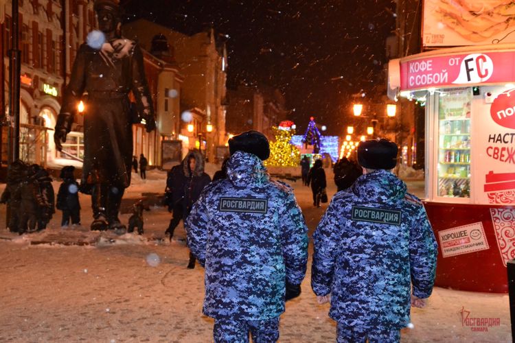 В Самарской области сотрудники Росгвардии подвели итоги работы в период новогодних каникул