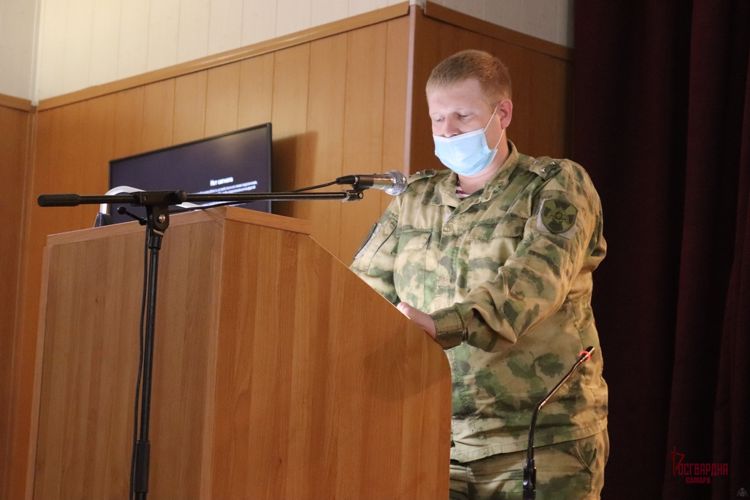 В Управлении Росгвардии по Самарской области состоялась встреча личного состава с представителем ГИБДД