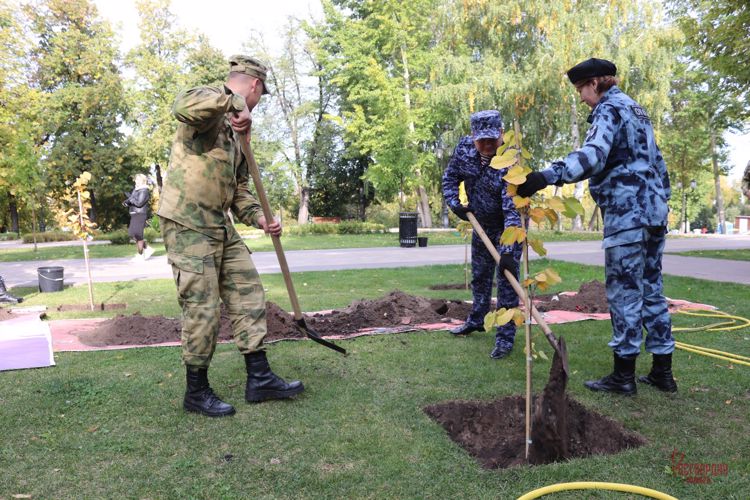Самарские Росгвардейцы высадили деревья в рамках Всероссийской акции «Лес Победы»