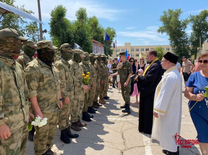 В Тольятти встретили росгвардейцев - участников специальной военной операции
