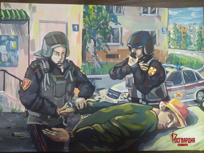 В Самаре подвели итоги конкурса детского рисунка, объявленного в честь юбилея вневедомственной охраны Росгвардии