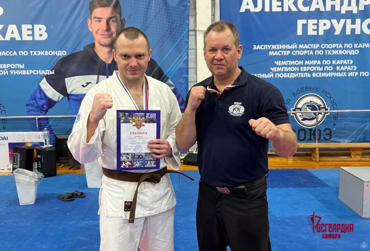 В Тольятти росгвардеец стал призером областного Чемпионата по рукопашному бою