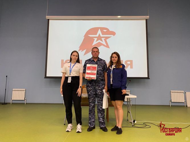 В рамках акции «Каникулы с Росгвардией» представитель ведомства принял участие в слете юнармейцев в Самарской области 