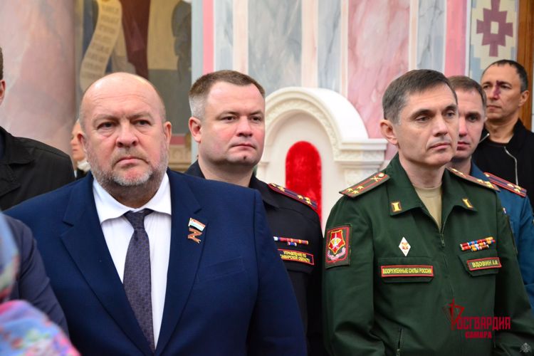 Росгвардейцы из Самары присоединились к акции «Всероссийский молебен о Победе»