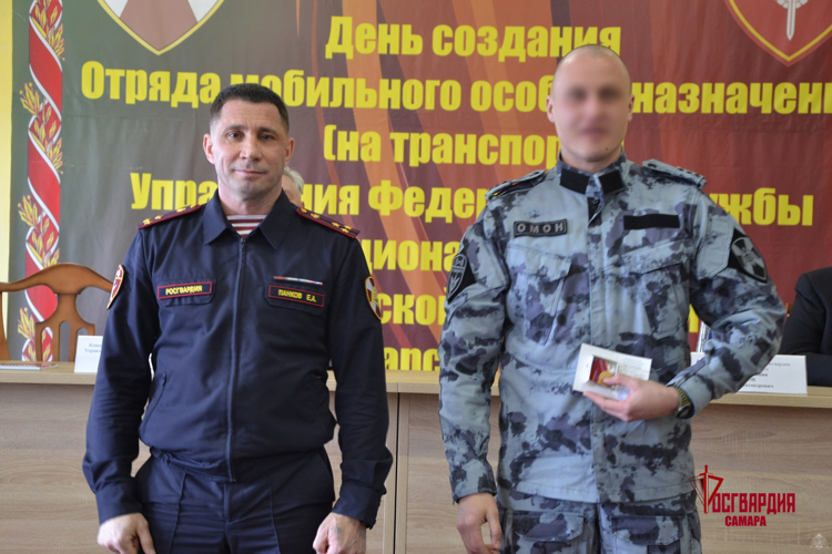 В Самаре ОМОН «Смерч» (на транспорте) отметил очередную годовщину со дня сформирования