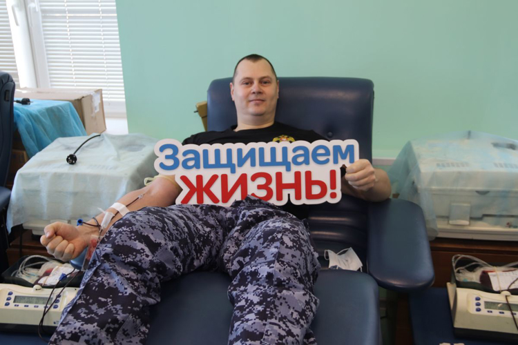 Самарские росгвардейцы поддержали акцию "Код донора. Защитники Отечества"