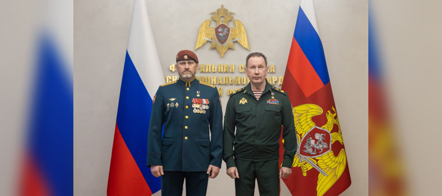 Генерал армии Виктор Золотов поздравил военнослужащих и сотрудников Росгвардии с присвоением званий высших офицеров и специальных званий высшего начальствующего состава 