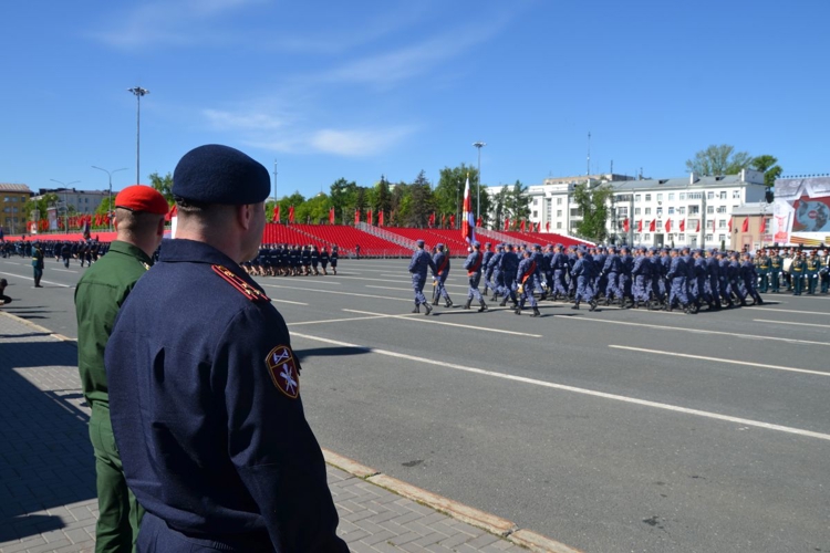 В Самаре представители Росгвардии приняли участие в генеральной репетиции Парада Победы