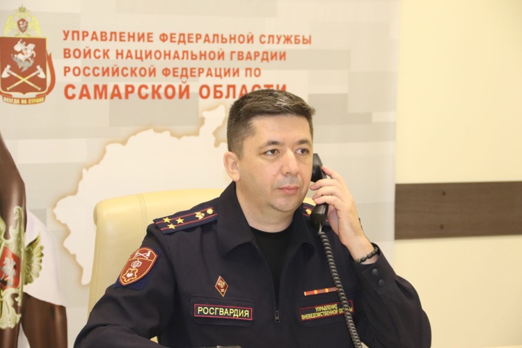 В Самаре состоялась прямая линия с начальником регионального управления вневедомственной охраны Росгвардии 