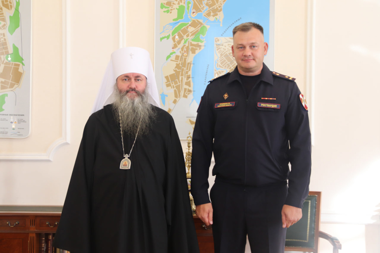 В Самаре состоялась встреча врио начальника территориального Управления Росгвардии с епископом Феодосием