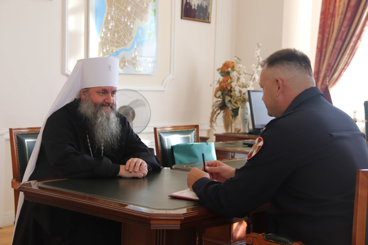 В Самаре состоялась встреча врио начальника территориального Управления Росгвардии с епископом Феодосием