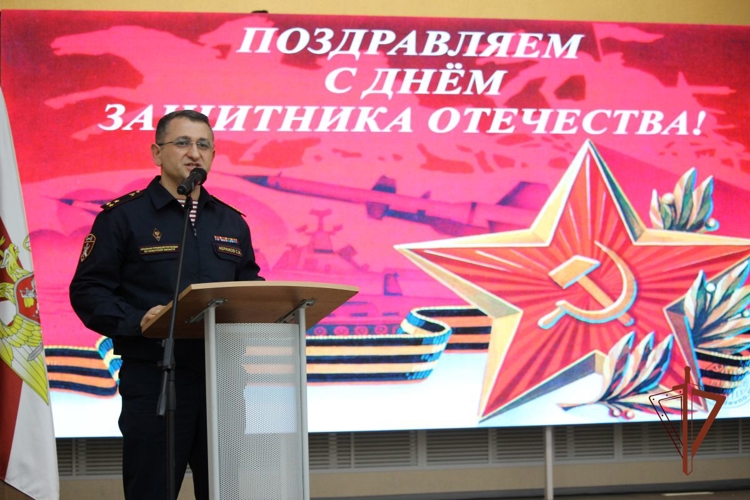 В Самаре росгвардейцы приняли участие в торжественном мероприятии, посвященном Дню защитника Отечества