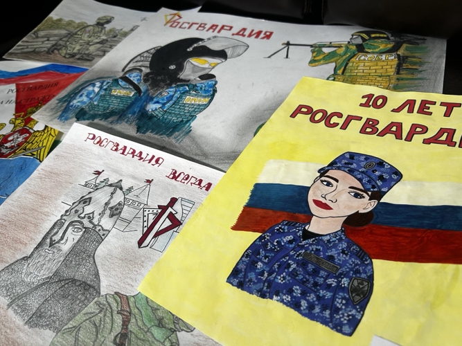 В Самаре завершился конкурс детского рисунка «Росгвардия глазами детей», посвященный 10-летию ведомства