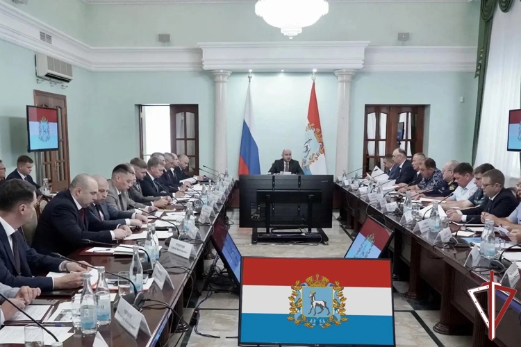 В Самаре представитель регионального управления Росгвардии принял участие в совместном заседании антитеррористической комиссии и штаба Единого национального центра