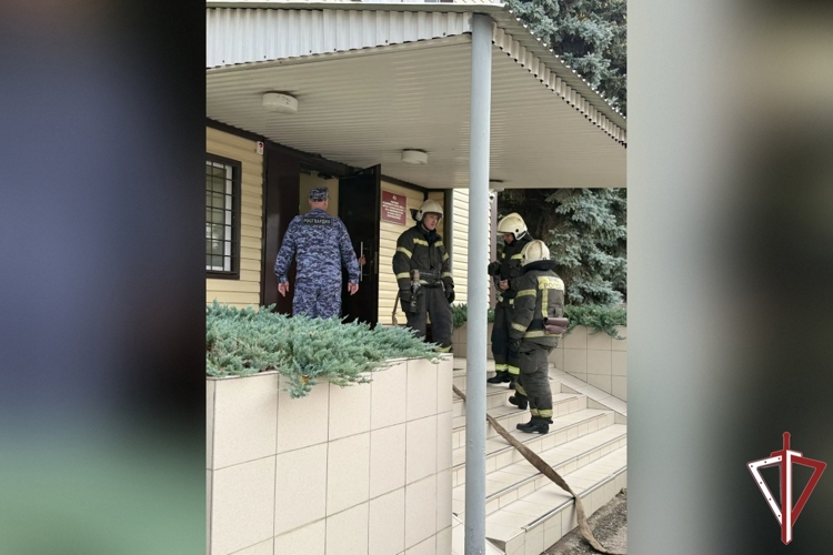 В Самарской области росгвардейцы провели пожарно-тактическое занятие